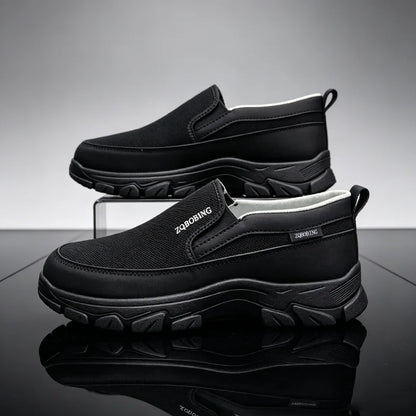 2026 New Men's Loafers Spring Large Size 39-48 Round-Toe Men's Moccasins Slip-On Mature Men's Shoes Simple Lightweight Casual Shoes