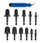 11 Pieces Of Copper Tube Expanders Multi-Specification Reaming Tools Air Conditioning Tube Repair Tools Reaming Drill Bits