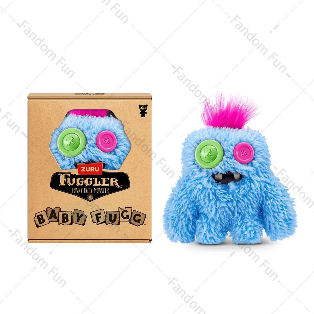 Baby Fugg Fuggler Monster Plush Doll  Original Rabid Rabbit Funny Ugly Hedge Grog Screech Wide-Eyed Teeth Monster With Box