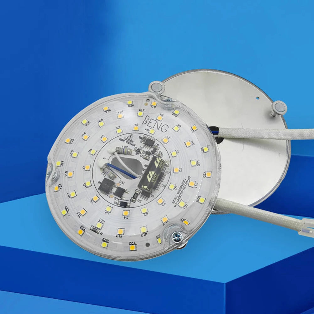 LED Ring Panel Circle Light AC 110V/220V 15/18/24W Replacement Round Ceiling Board Circular Lamp Board Ceiling Fan LED Module