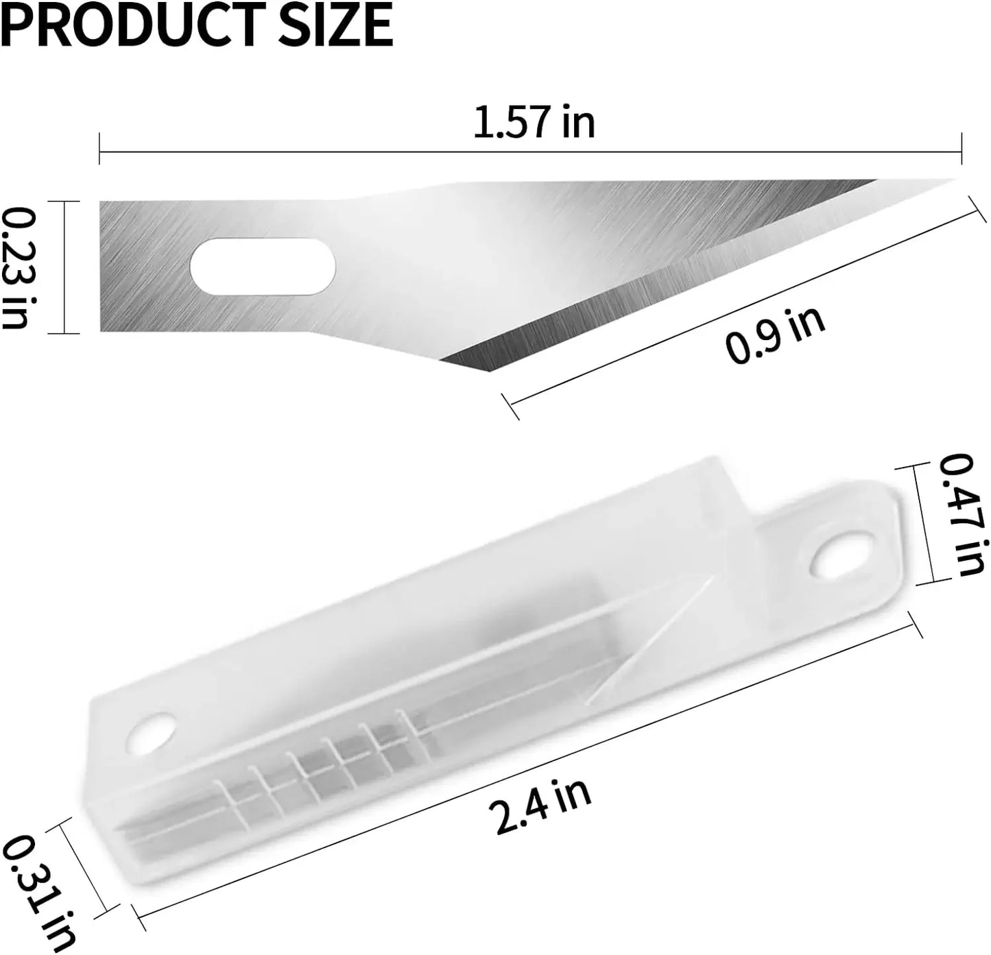 Exacto High Carbon Steel Blades, 100/200/300PCS Craft Knife Blades, Exacto Knife Blades 11,11 Exacto Knife Refill Blades