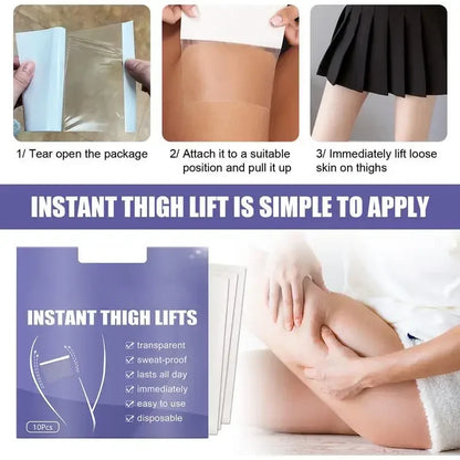 Leg & Buttock Lifting Invisible Thin Leg Stickers Firming Skin Tightening Tape Leg Hip Lifting Patch Thin Inner Sticker