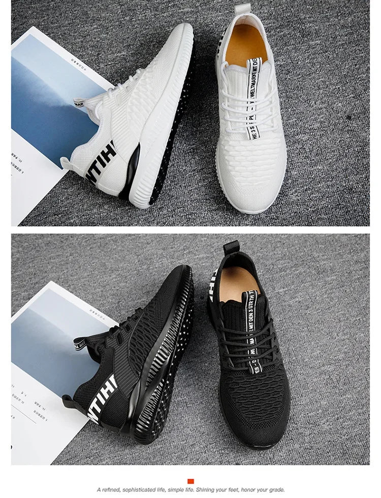 Men Breathable Height Increase Shoes  Lightweight Sneakers Invisible Height Increase Shoes 8cm Breathable Mesh Sneakers10cm