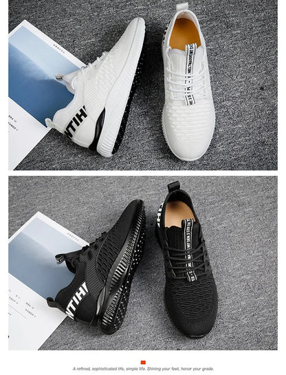 Men Breathable Height Increase Shoes  Lightweight Sneakers Invisible Height Increase Shoes 8cm Breathable Mesh Sneakers10cm