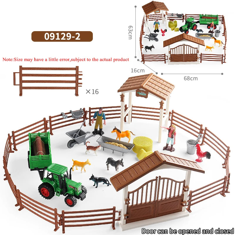 Oenux Farm Horse Race Model Action Figures DIY Equestrianism Horseman Animals Figurine Cute Education Collection Kids Toy Gift