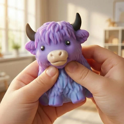 Highland Cow Sensory Toy For Slow Rising Squeeze Sensory Toys Highland Cow Stress Balls Gift Anxiety Relief Fidget Party Favor