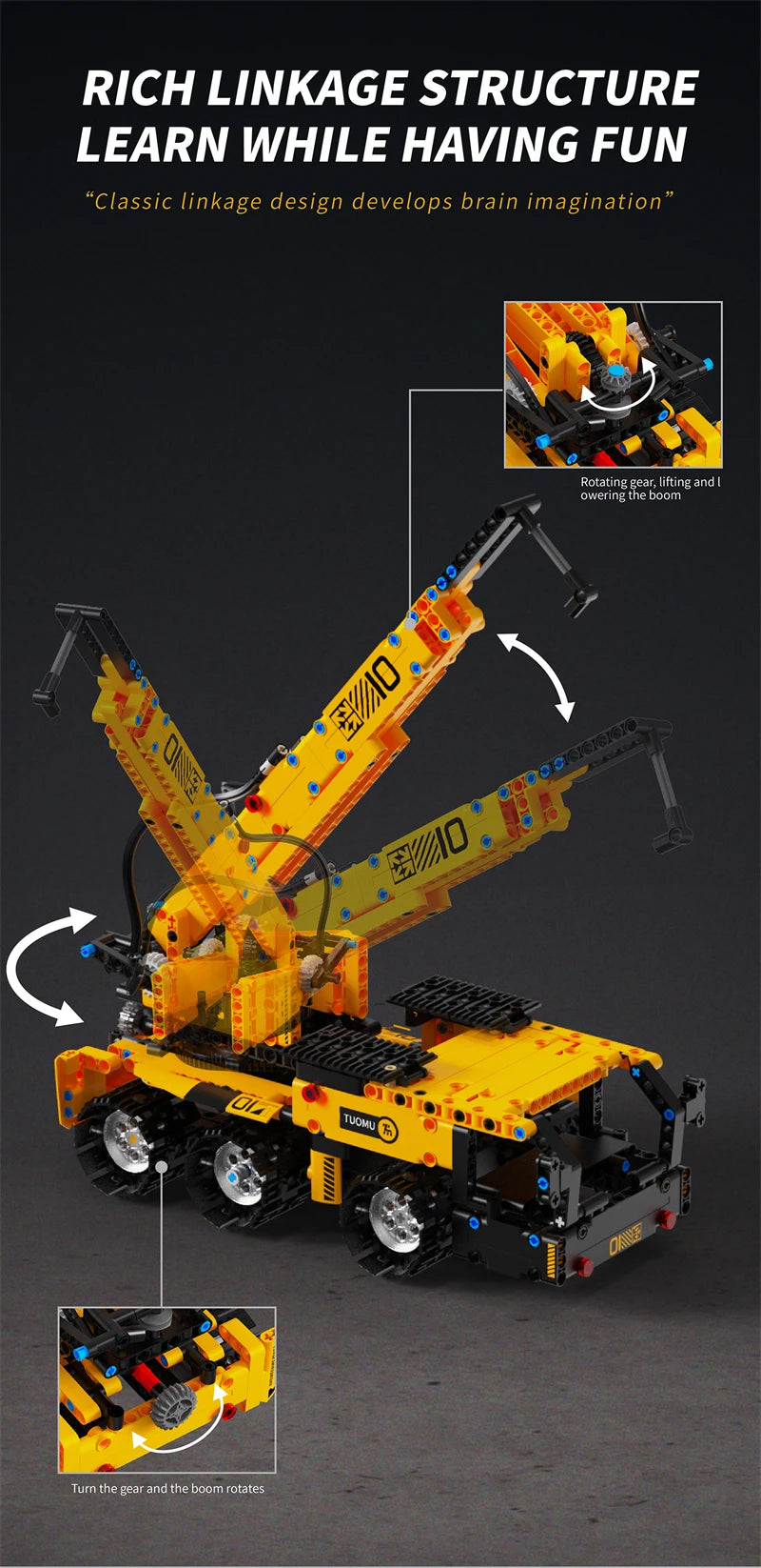 Multi-Axis mechanical Arm Programmable Building Blocks 5 in 1 robot Remote Control toys Interactive STEM Learning children gift