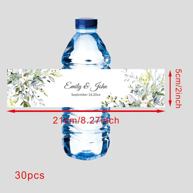 Custom 30 pieces Celebration label Personalized bottle label sticker Custom name text sticker