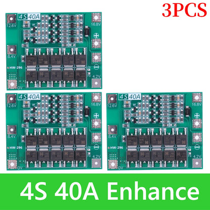 BMS 3S/4S 5A 10A 20A 25A 40A 60A Płytka zabezpieczająca ładowarkę do akumulatorów litowo-jonowych 18650 do wiertarki 12 V z funkcją wzmocnienia/balansu