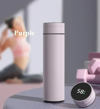 500ML Thermos Cup with Temperature Display, Stainless Steel Vacuum Insulated Mug, Outdoor Travel Cup, Father's Day Gift
