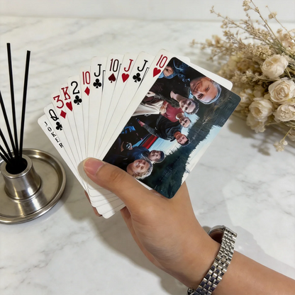 Personalized Custom Photo Couple Playing Cards Custom Picture Deck Romantic Anniversary Wedding Memory Keepsake Gift