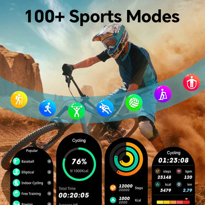 LIGE 2026 Outdoor GPS Sports Tracker Smart Watch Men 1.28"HD Compass Bluetooth Call Waterproof Smartwatch Men For Android IOS