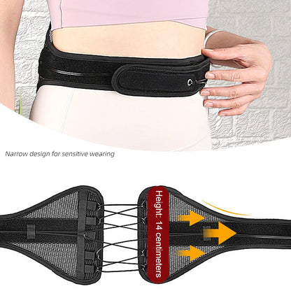 1pc Spine Sport Back Brace - Athletic Men's and Women's Workout Lumbar Corset for Exercising, Running, Golfing, Driving, Fishing