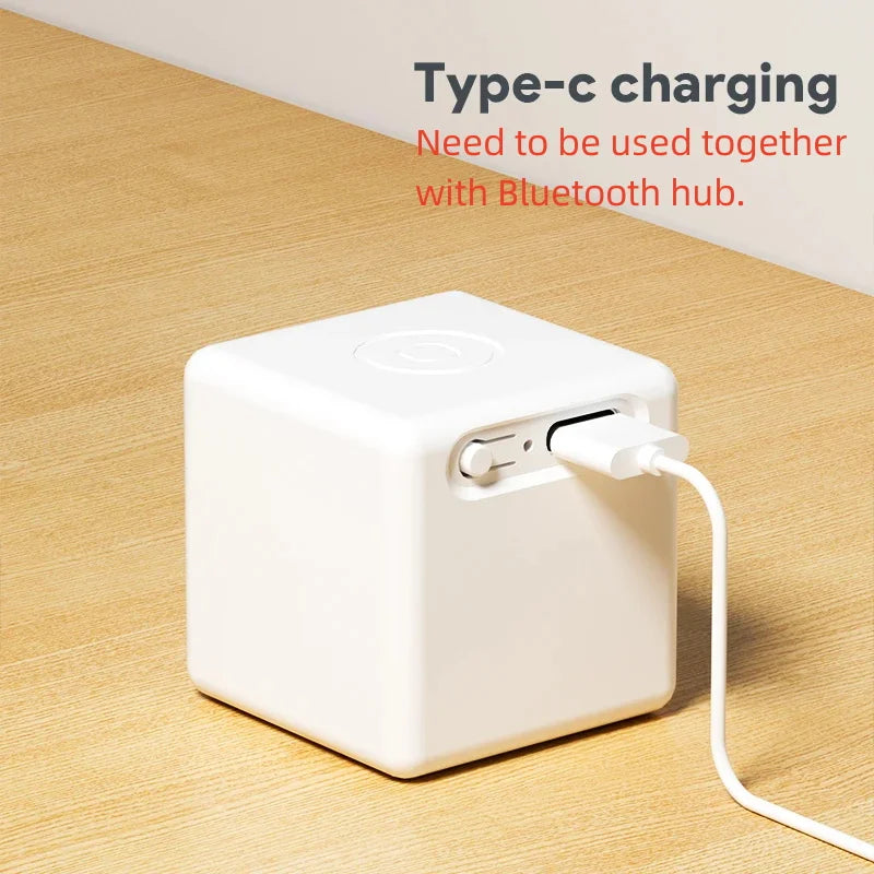New Tuya Bluetooth Smart Touch Fingerbot Plus USB Charge Version Switch Button Pusher Arm Fingerbot Via Alice Alexa Google Home