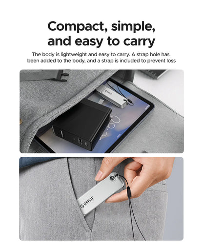 ORICO 128GB USB C Flash Drive Dual USB 3.2 Flash Drive Type C + USB A Portable Type-C Flash Drive 2-in-1 USB-C Thumb Drive