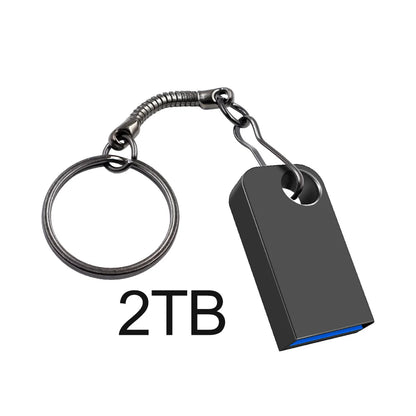 Mini USB 3.0 Pendrive 1TB 512GB 128GB Silvery External Storage Metal Memory Flash Drive USB Storage Key Pen Drive For Computer