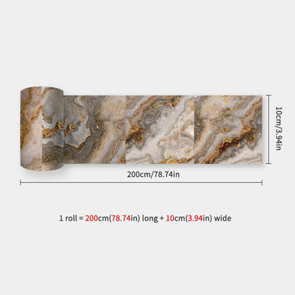 10x200cm Baseboard Sticker Moroccan Mosaic Tile Style Wall Border Sticker DIY Kitchen Bathroom Decoration Waistline Wall Sticker