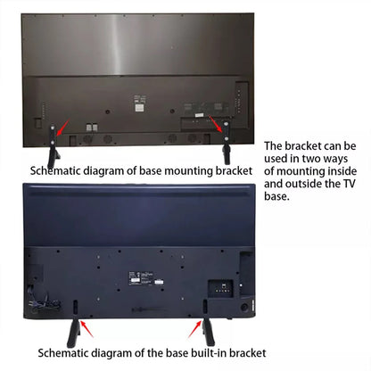 Steel TV Base For LCD Screen Stand Stable And Durable -Heavy-duty Steel Can Carry Up To 15kg Of Load