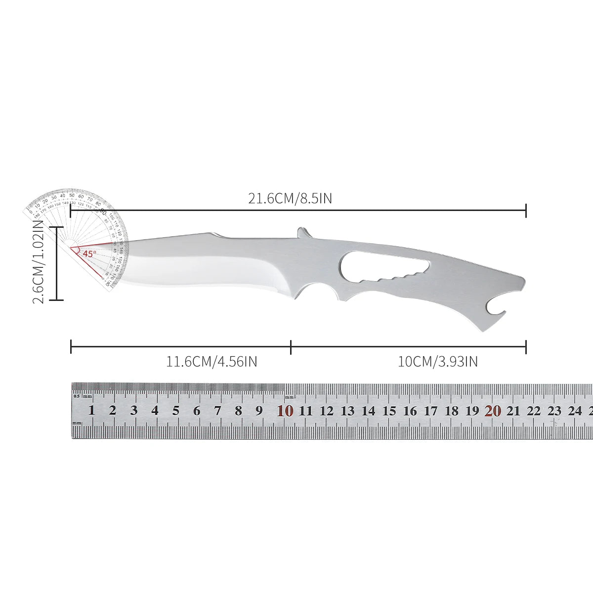 2026 mirror-finish fruit knife, high hardness, bottle opener, steak knife, vegetable and fruit knife