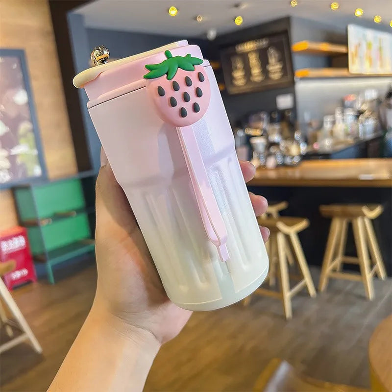 Stainless Steel Insulated Cup Display Temperature Coffee Cup Intelligent Car Mounted Water Cup Gift Drinking Tool