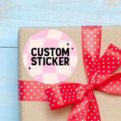 1-120Pcs Round Custom Stickers, Personalized Text Image Labels for Favor Pouches, Cookie Packaging & Party Invite Seals