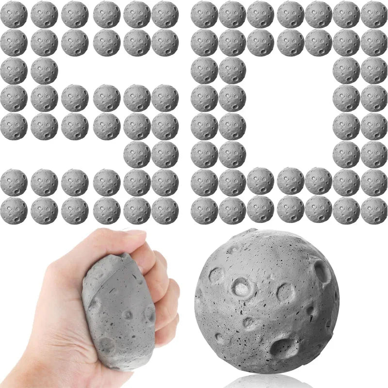 Novelty Gift Moon Sun Stress Relief Squeeze Soft Foam Ball Solar System Kids Toys Educational Antiestrés Juguetes