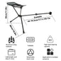 Camping Chair Foot Rest Ottoman Folding Attachable Leg Rest Recliner Lazy Retractable for Retractable Stool Hammock Beach Chair