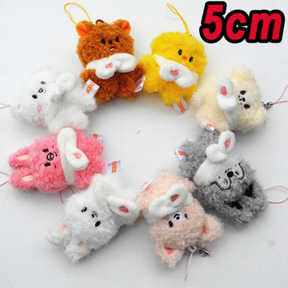 8pcs Skzoo Plush 25cm Kpop Cartoon Stuffed Animal Plushies Stray Kids Plush Doll Toys Kawaii JYP Adults KZ Fans Keychain  Gift