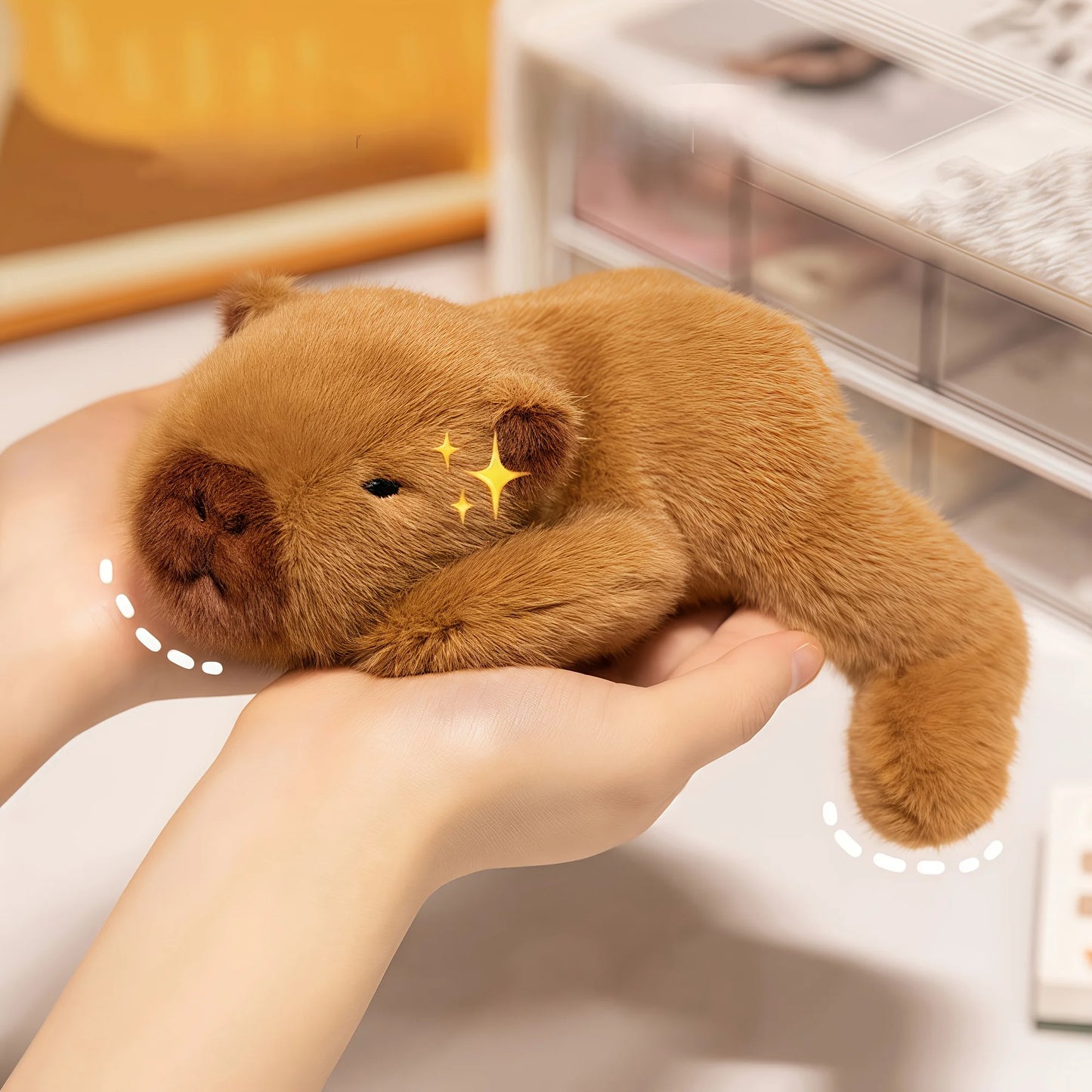 Papa Palm Treasure Series Plush Toy, Capybara Plush, Children's Gift, Birthday Gift, Holiday Gift, Plush Figures, Plush Doll