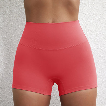 Sexy Solid Color Women Fitness Sport Short High Waist Athletic Yoga Short Leg Cycling Comprehensive Training Jogging Squat Proof