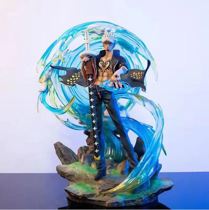 One Piece Gk Special Edition Trafalgar Law Figure Model Luminous Sculpture Display Piece Illusory Glow Collectible Toy