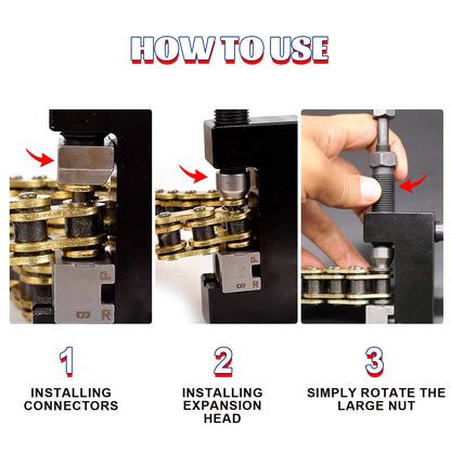 Motorcycle maintenance tool, chain disassembly special tool, suitable for 520 525 530 chain breaker willow nail kit
