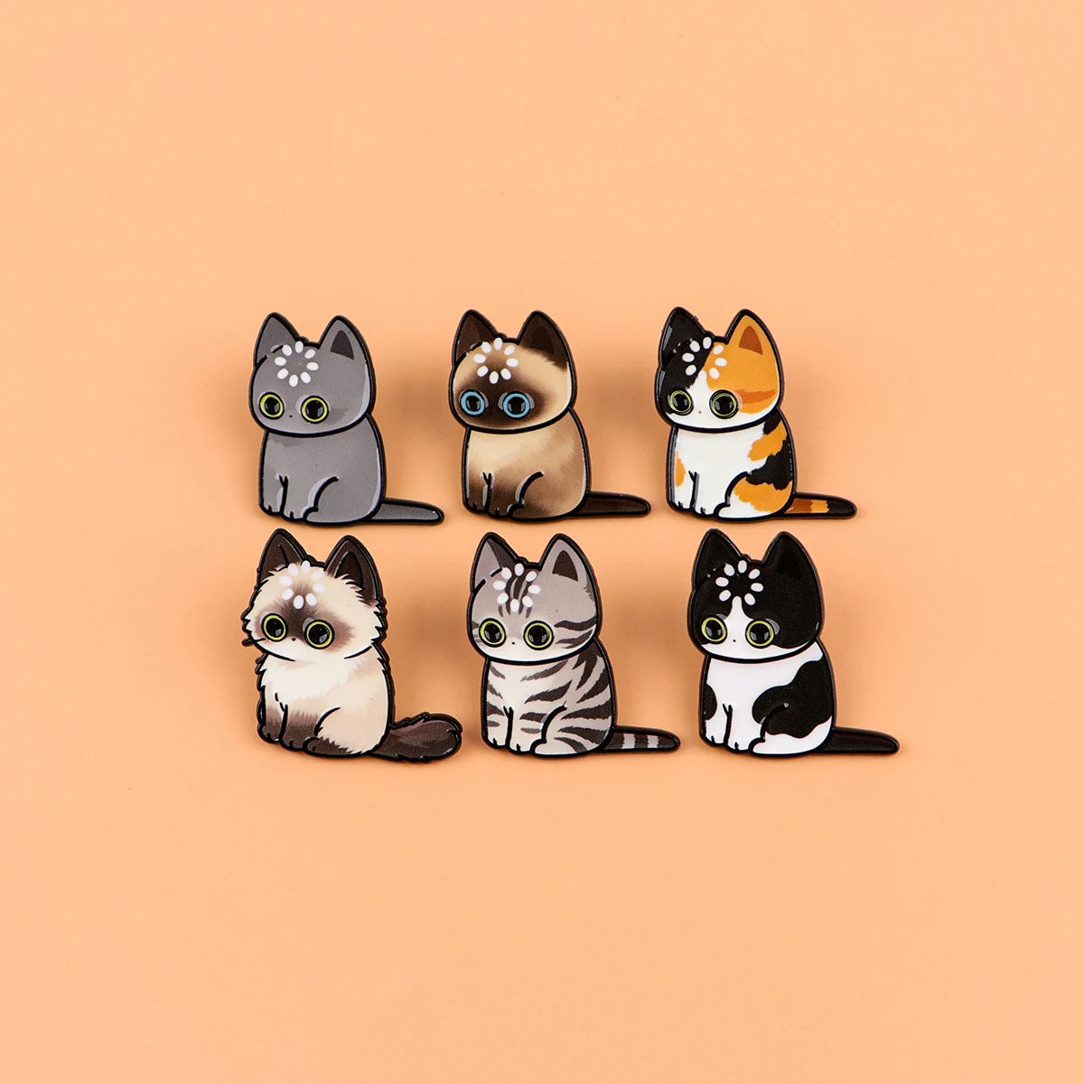 "Loading" Black Cat Enamel Pin Cute Brooch Pines Lapel Pins Badge on Backpack Clothing Accessories Animal Jewelry Friends Gifts