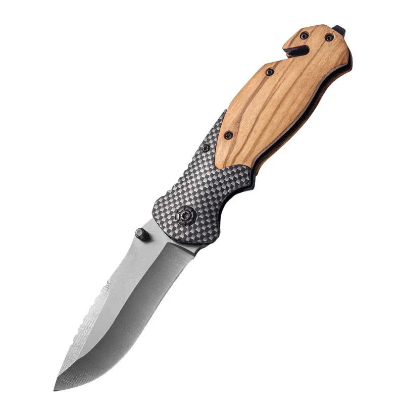Pocket folding knife, folding fruit knife, suitable for camping, fishing, hiking, outdoor activities and home decoration
