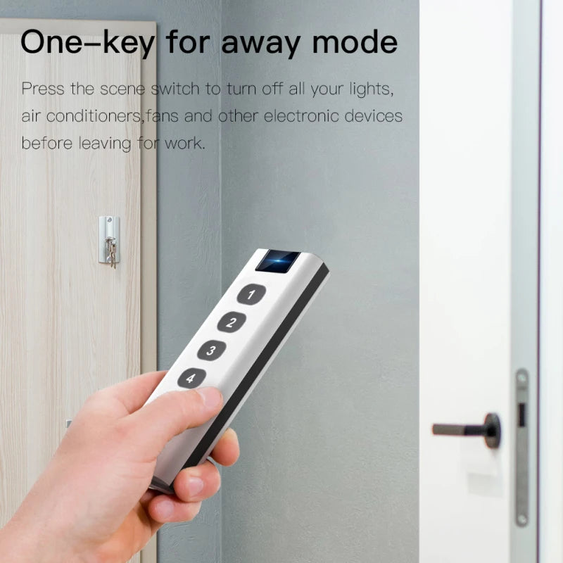 Tuya ZigBee Smart Scene Switch 1-4 Gang Portable Mini Design For Home Smart Life Remote Control Automation Scenario Switches