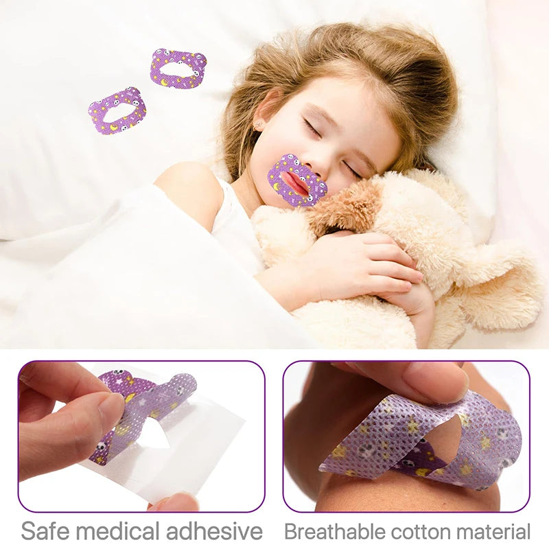 30pcs Kids Mouth Tape For Sleeping Anti Snoring Sleep Strips Anti Snoring Sleep Tape Sleep Better Nose Breathing Improved Sleep