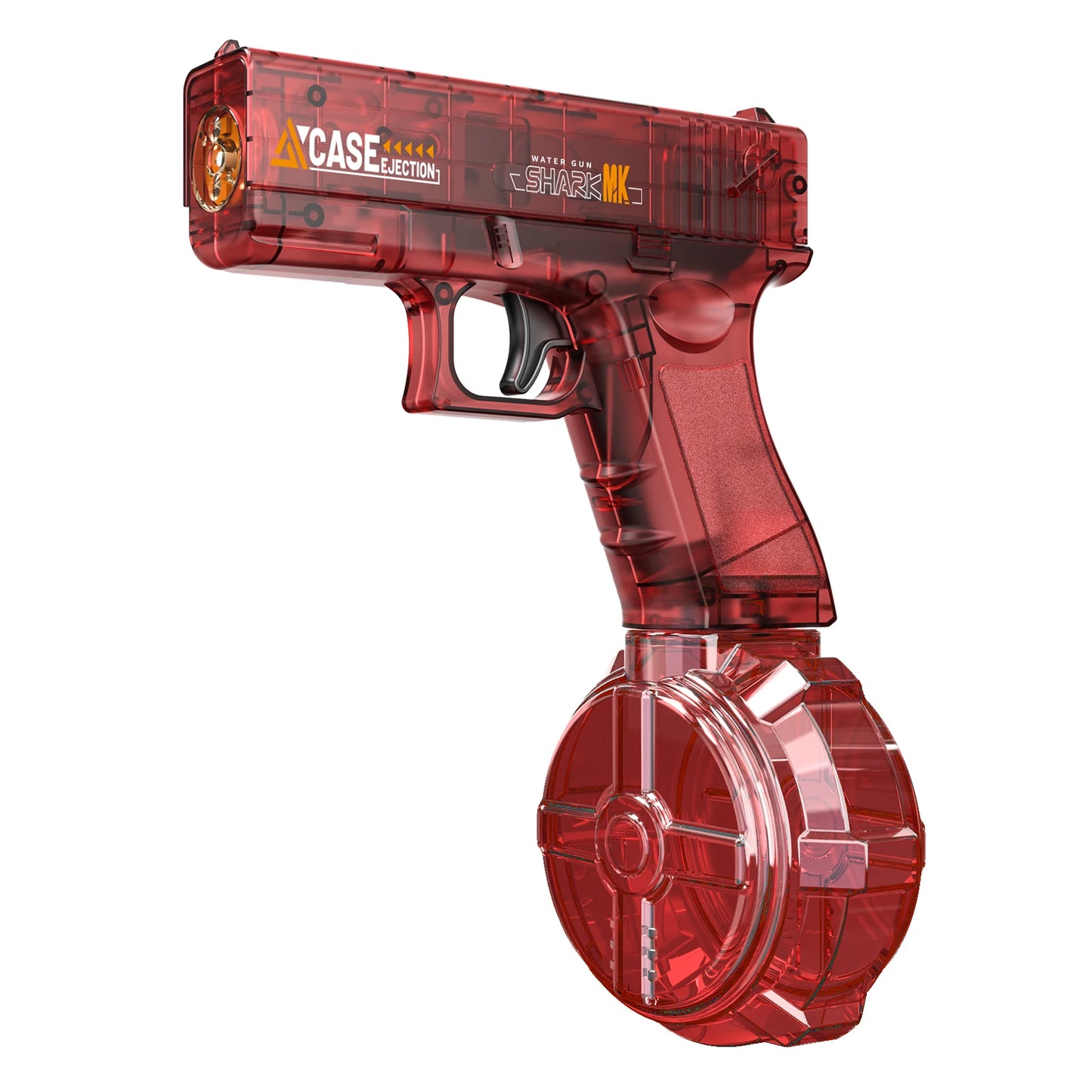 Electric Water Gun, Automatic Squirt with Pistol Realistic Gun Muzzle Flame Summer Outdoor Beach Swimming Pool Party Toy
