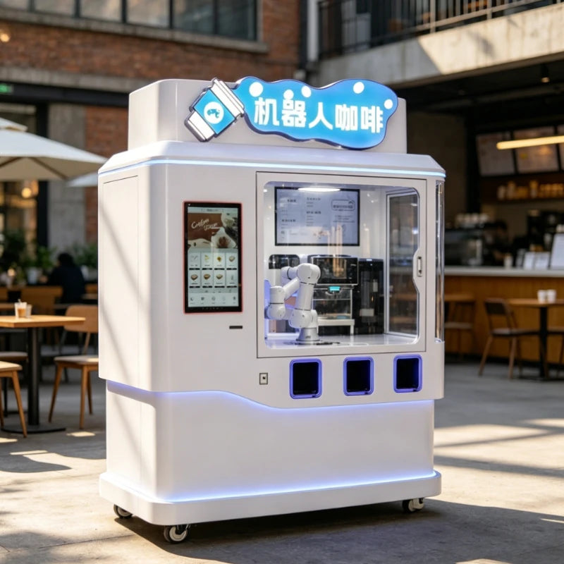 Customized AI Model Latte Art & Printing Robot Coffee Barista Vending Machine Commercial Automatic Coffee Equipment