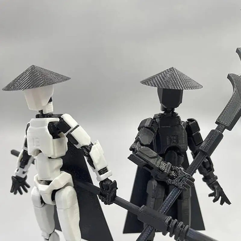 13 Action Figure Set 3D Printed Multi-Jointed Movable T13 Lucky13 Dummy Mobile Robot Desktop Decorations for Game Lovers Toy