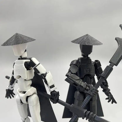 13 Action Figure Set 3D Printed Multi-Jointed Movable T13 Lucky13 Dummy Mobile Robot Desktop Decorations for Game Lovers Toy