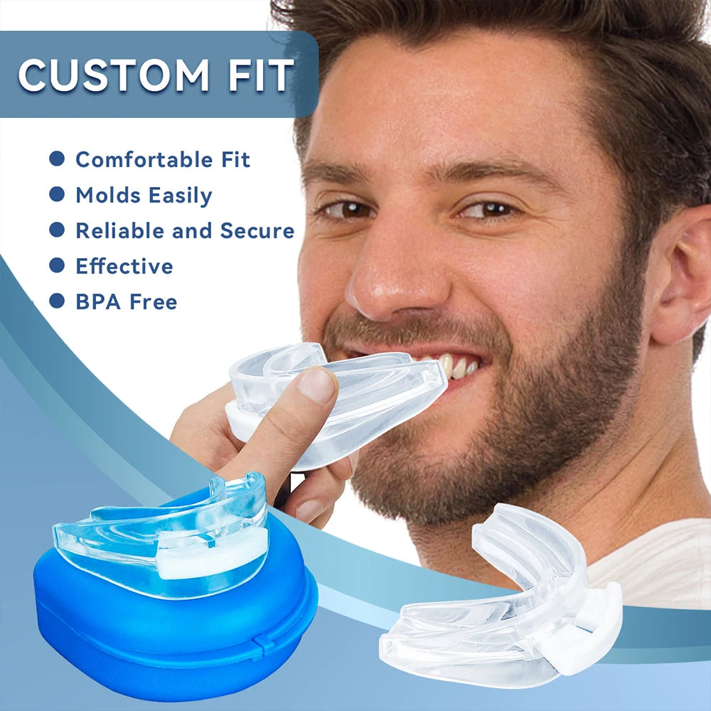 Anti Snoring Bruxism Mouth Guard Improve Sleeping Teeth Bruxism Sleep Aid Anti-Snore and Apnea Device To Stop Snoring