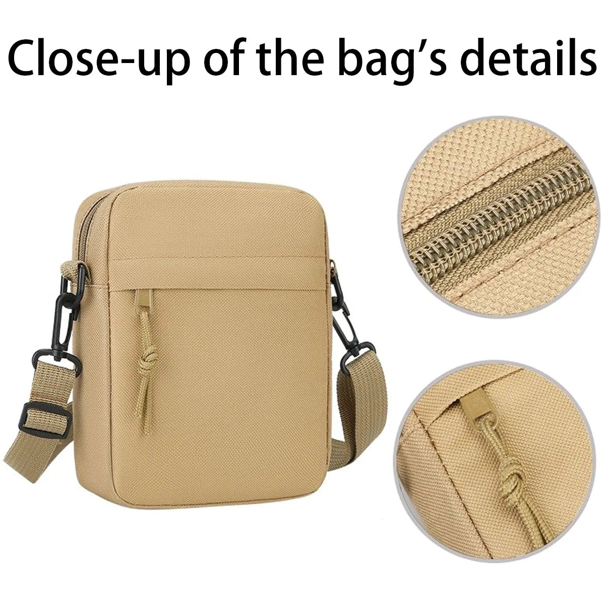 Men's and women's Single Shoulder Bag Crossbody Bags, Solid-Colored Lightweight Mobile Phone Bags for Travel Photography