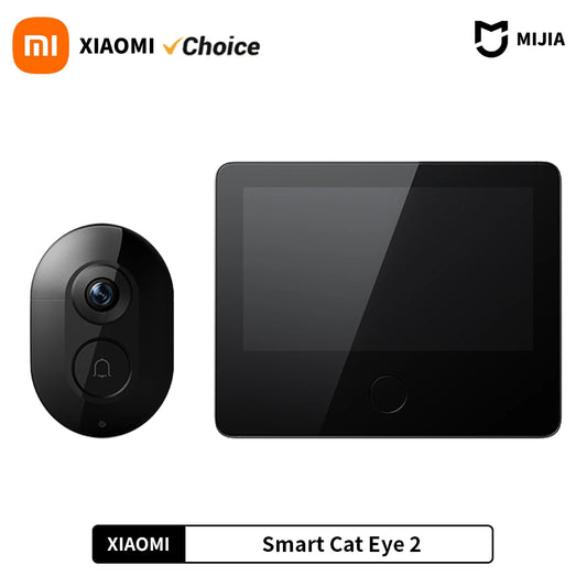 Xiaomi Smart Cat eye 2 WiFi Bezprzewodowa kamera Wideodomofon 3MP HD noktowizor na podczerwień 180 stopni szeroki kąt do aplikacji Mi Home