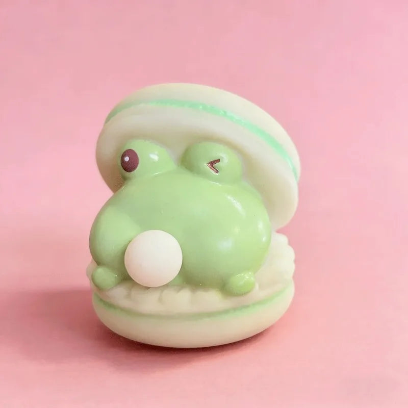 Animal Spit Bubble Burger Squishy Cute Cartoon Anti-stress Relief Squishy Fidget Sensory Toy Funny Vent Squeeze Toy &Desk Decor