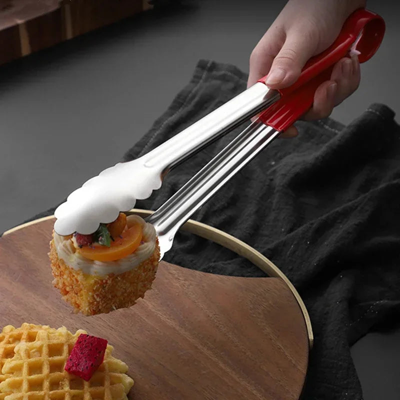 Stainless Steel Cooking Utensils Food Tongs Kitchens Accessories Pastry Folder Bbq Home Kitchen Anti-scalding Handle Clip Garden