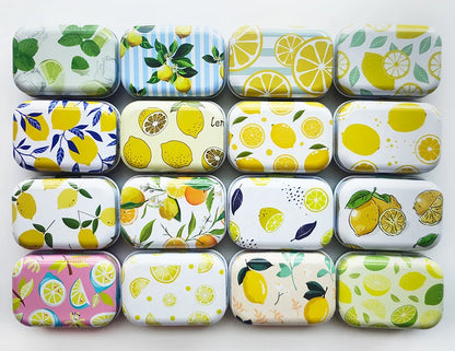 1/3/6PCS Flip Cover Tin Box Mini Rectangular Iron Box Decorative Box Portable Small Storage Cans Candy Pills PaperClip CuteStyle