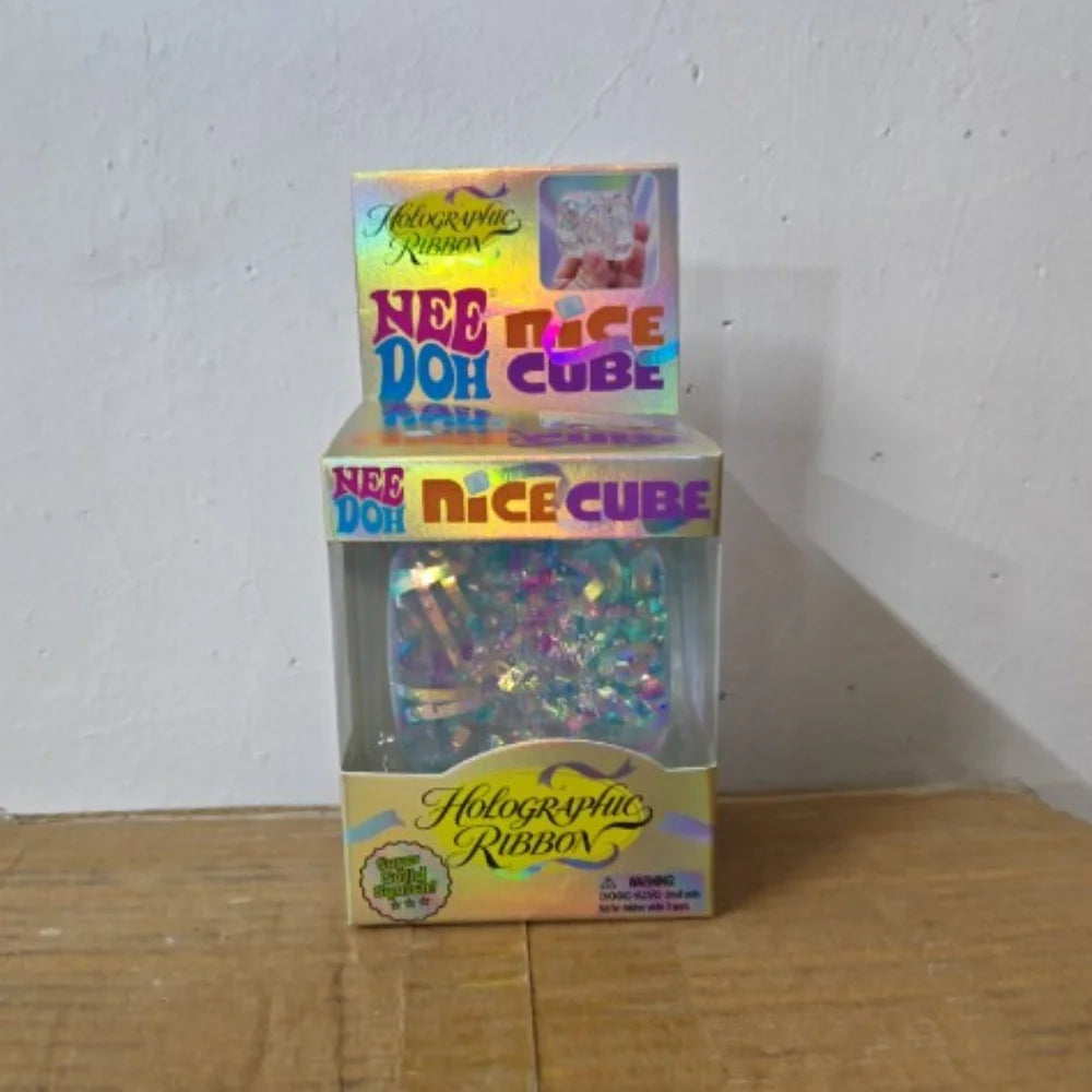 @Needoh Holographic Ribbon Squeeze Sensory Colorful Knead Stretch Anxiety Relief ADHD Fidget Leisure Adult Gift