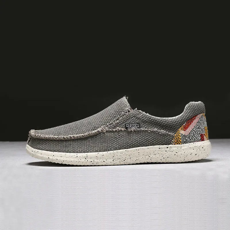 Men's Loafers Stylish Denim Slip on Shoes Breathable Comfort for All Day Wear Lightweight No Tie Easy To Wear Take Off Men Shoes