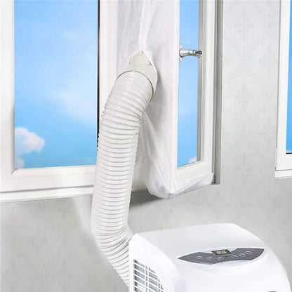 Universal Window Seal, Portable, Air Conditioner And Tumble Dryer with Zip and Adhesive Fastener Works,Waterproof Window Seal
