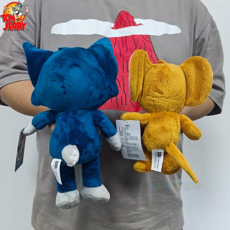 Tom and Jerry Plushies 32cm Tom 23cm Jerry Stuffed Dolls Movie Series Collectible for Kids